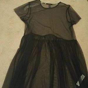 Womens see thru Peplum shirt